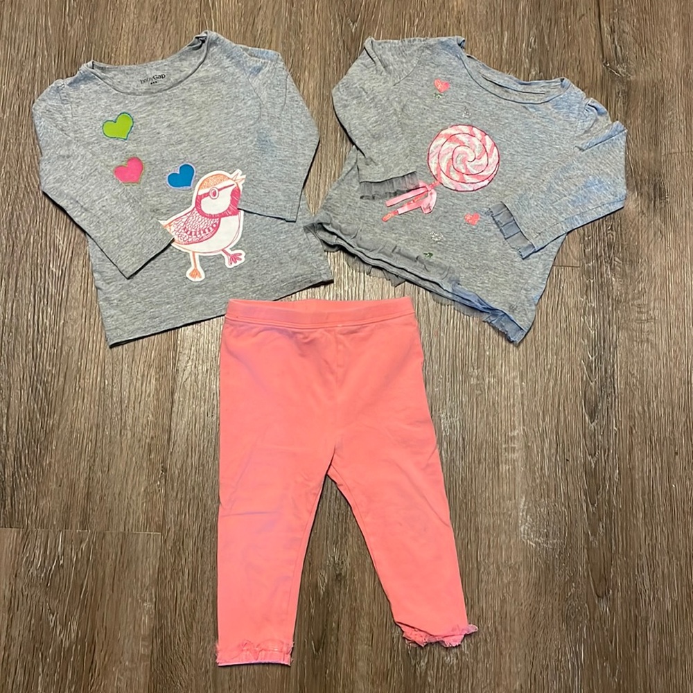 12-18 month BabyGap shirts and leggings